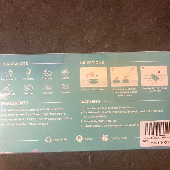 CalmNFiz 8Shower Tablets - Picture 2 of 5